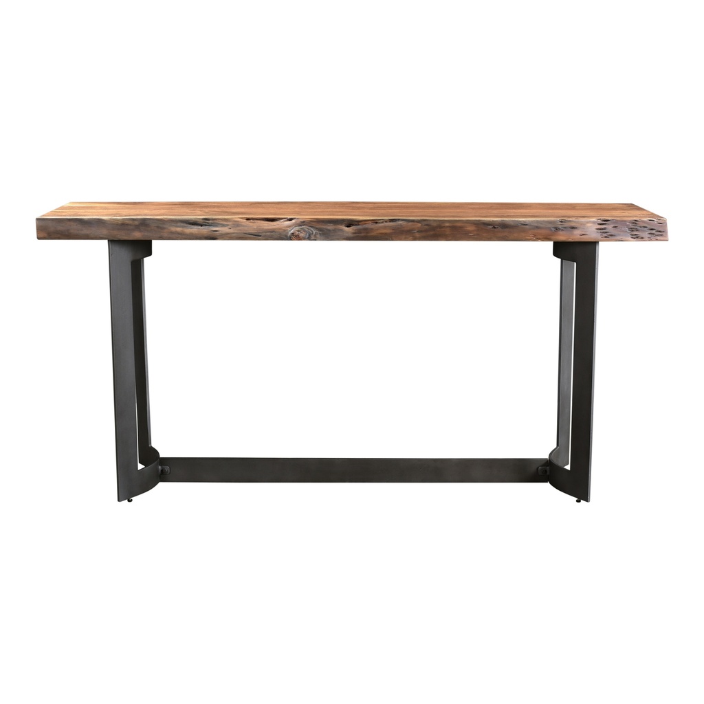 [VE-1041-03-0] Bent Console Table Brown