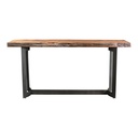 Bent Console Table Brown