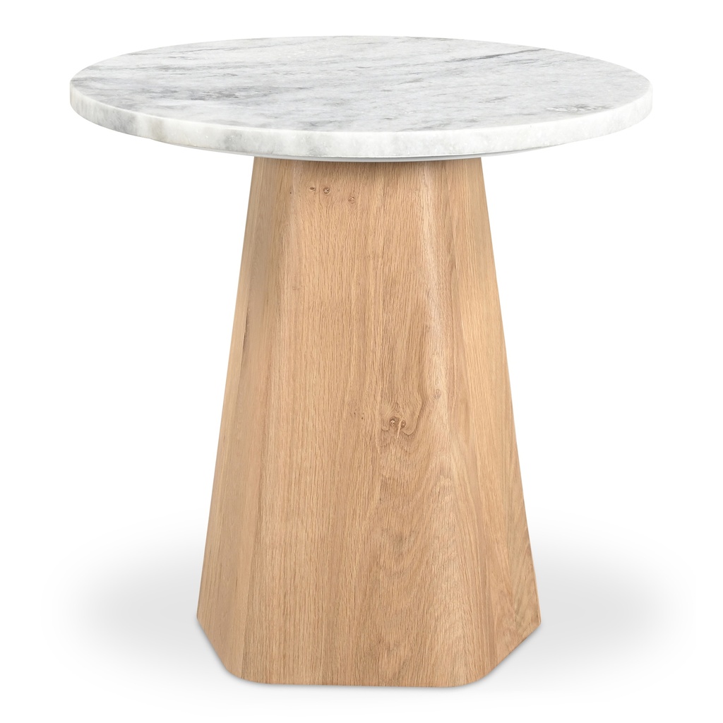 [JD-1091-18-0] Evelyn Accent Table Ashen Grey Matrix Marble