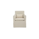 Lydia Outdoor Slipcover Dining Chair Cream