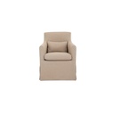 Lydia Outdoor Slipcover Dining Chair Light Brown
