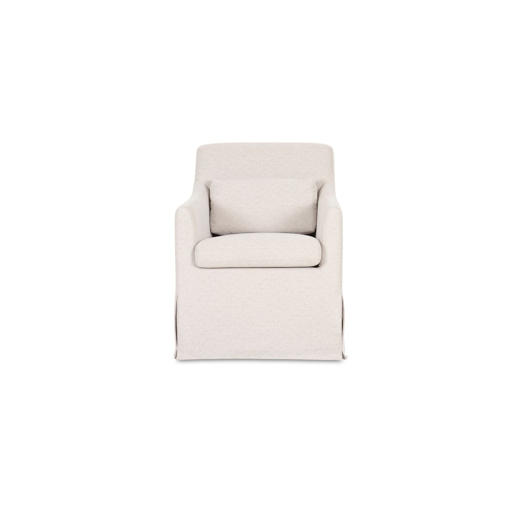 [OA-1051-34] Lydia Slipcover Dining Chair Beige