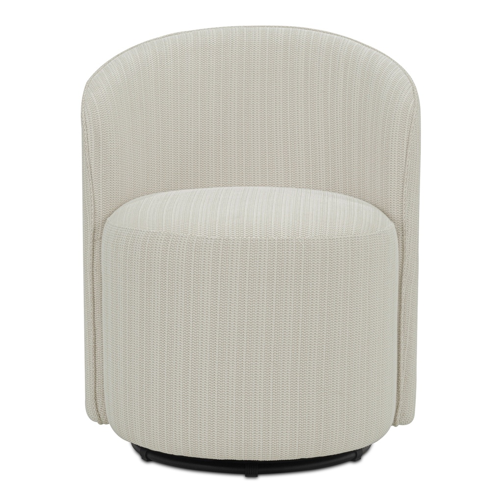 [AZ-1001-05] Sylvie Outdoor Swivel Dining Chair Cream
