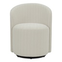 Sylvie Outdoor Swivel Dining Chair Cream