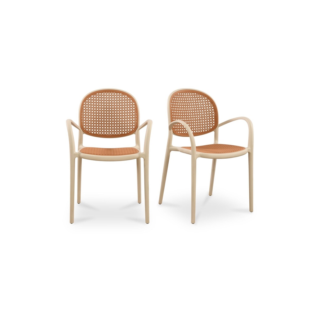 [QX-1003-18] Soren Outdoor Dining Chair White-Set of Two