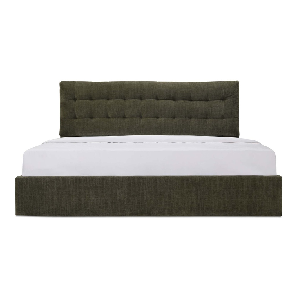 [RN-1154-27-0] Sebastion King Storage Bed Green