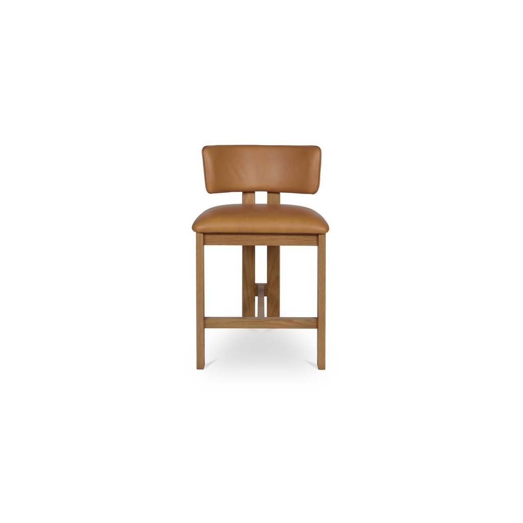 [GO-1024-03] Morel Counter Stool Brown Leather