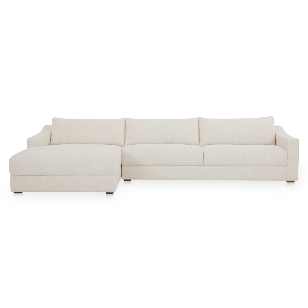 [FO-1058-05-L-0] Farrow Sectional Flecked Oat Left
