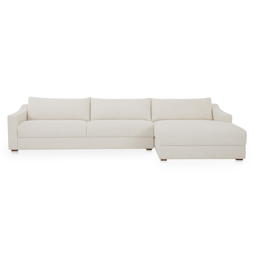 [FO-1058-05-R-0] Farrow Sectional Flecked Oat Right