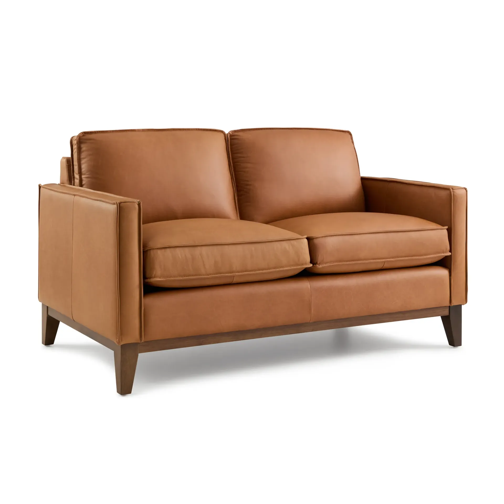 Wells Leather Loveseat