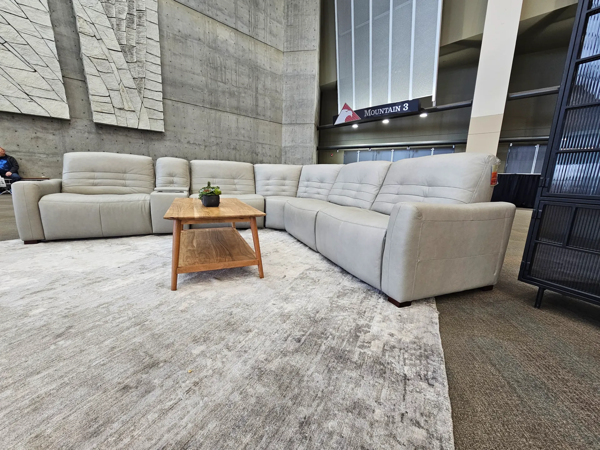Marina Customizable Reclining Leather Sectional